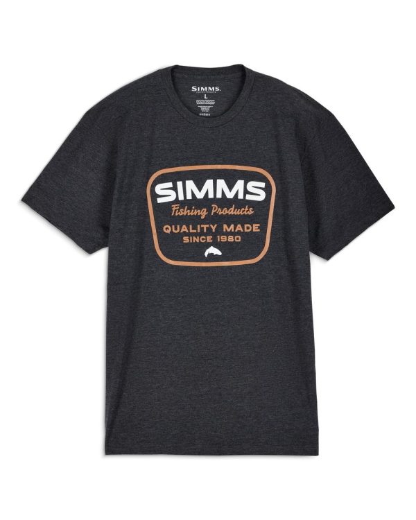 Simms Stamp Lock T-Shirt Charcoal Heather