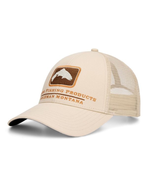 Simms Trout Icon Trucker Burnished Clay